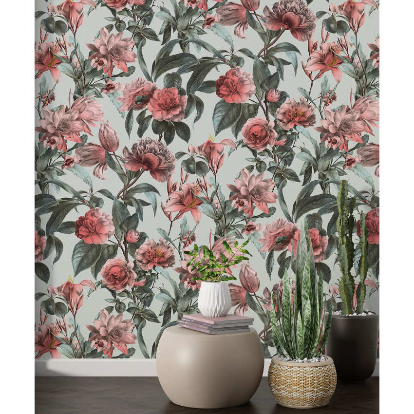Papier peint motif XL - Motif floral