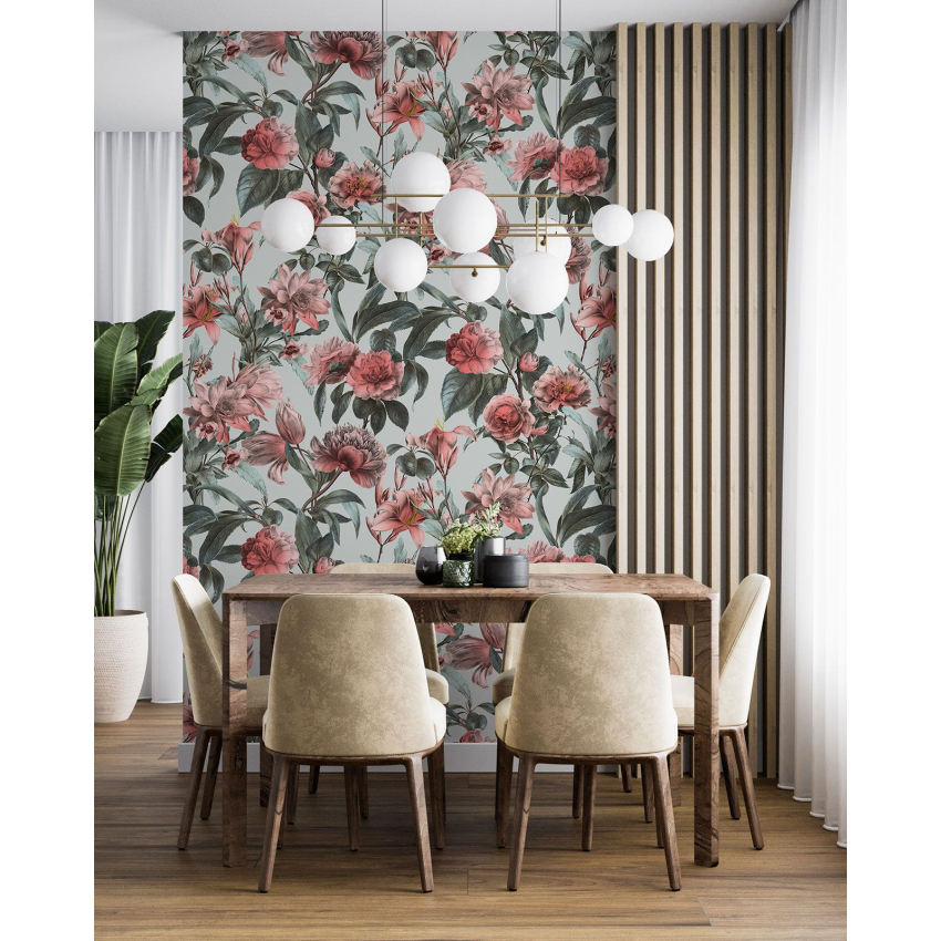 Papier peint motif XL - Motif floral