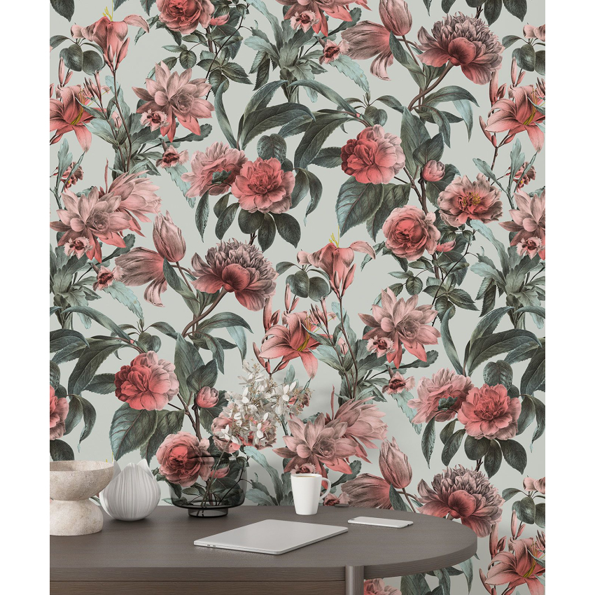 Papier peint motif XL - Motif floral