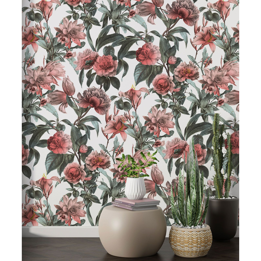 Papier peint motif XL - Motif floral