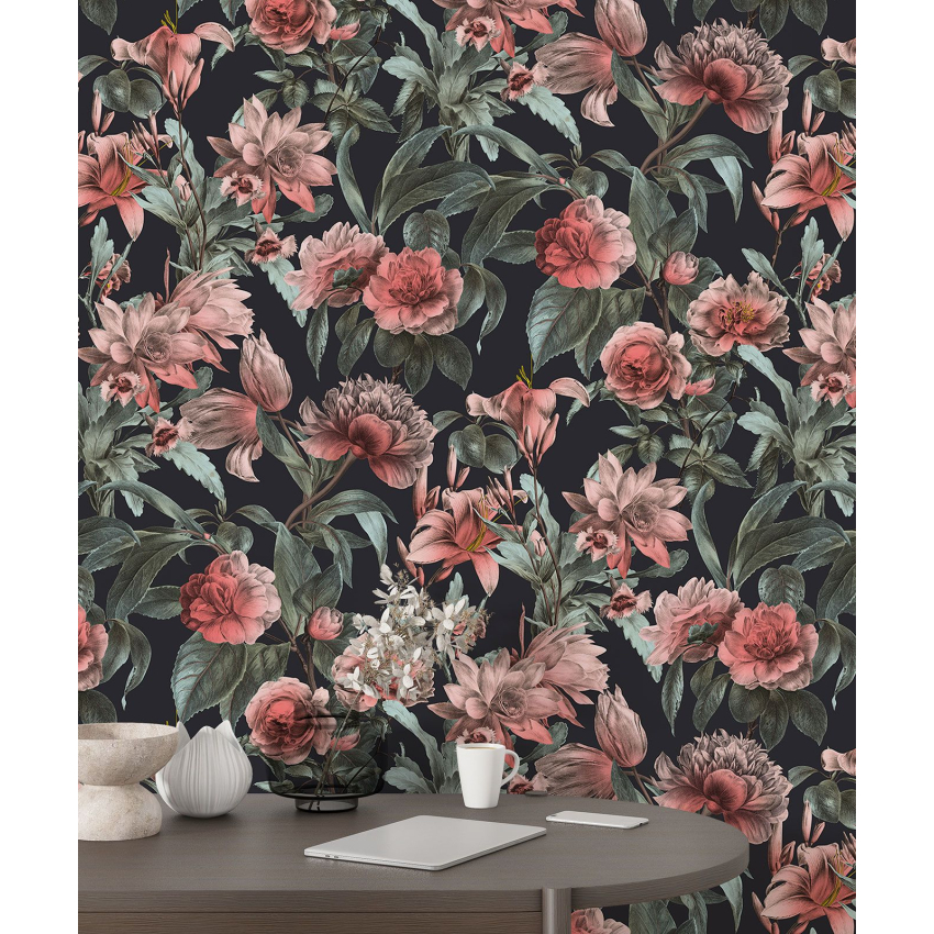Papier peint motif XL - Motif floral