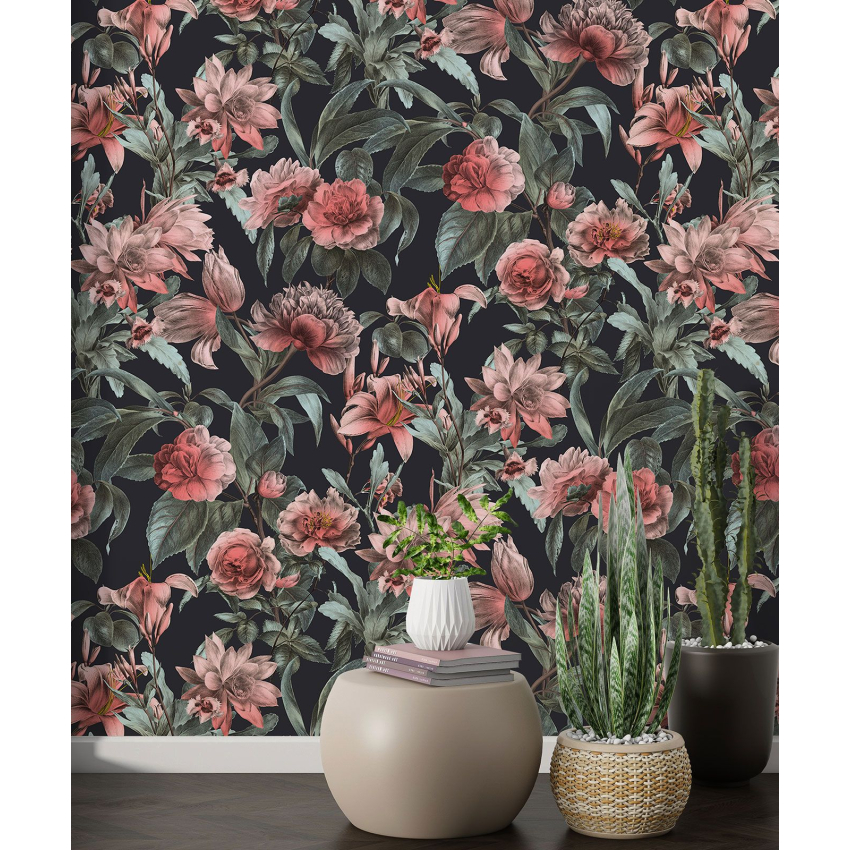 Papier peint motif XL - Motif floral