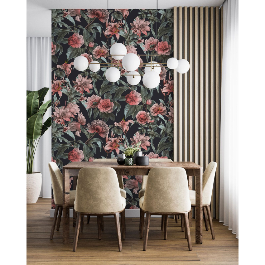 Papier peint motif XL - Motif floral