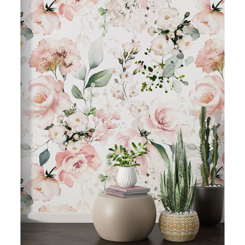 Papier peint motif XL - Motif floral