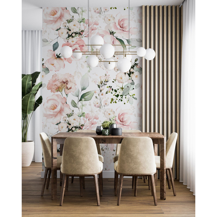 Papier peint motif XL - Motif floral