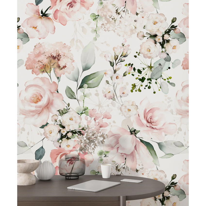 Papier peint motif XL - Motif floral