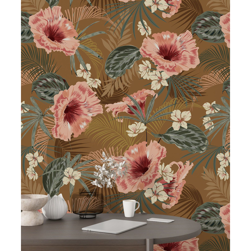 Papier peint motif XL - Motif floral