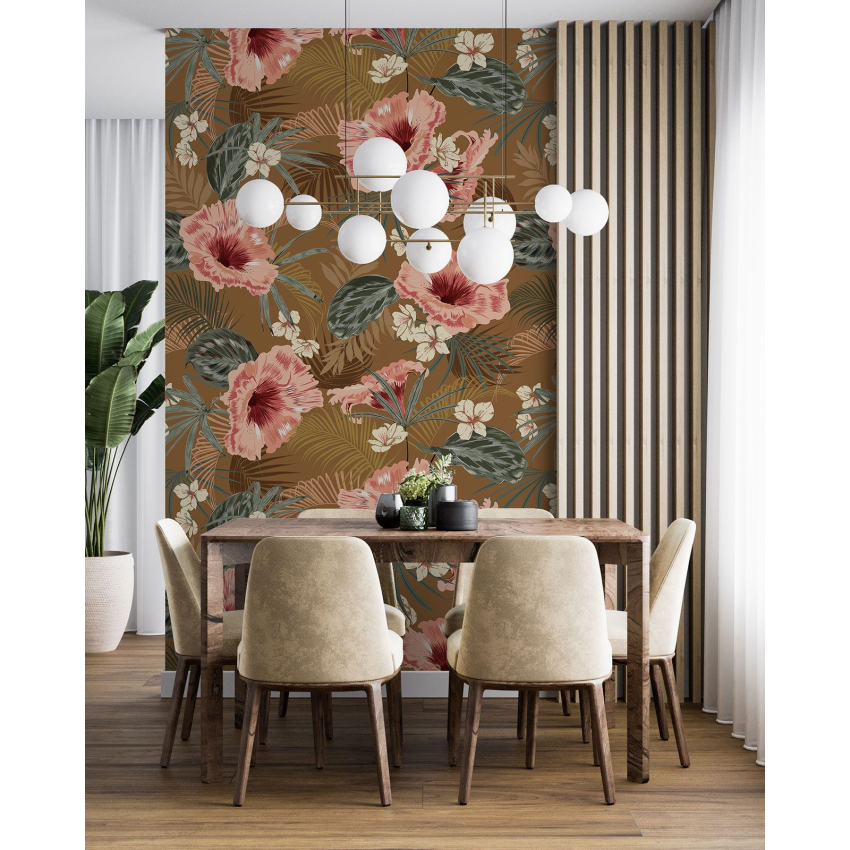 Papier peint motif XL - Motif floral
