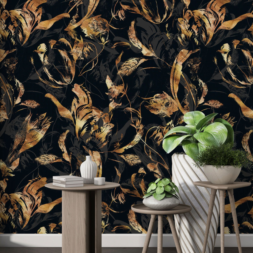Papier peint motif XL - Motif floral