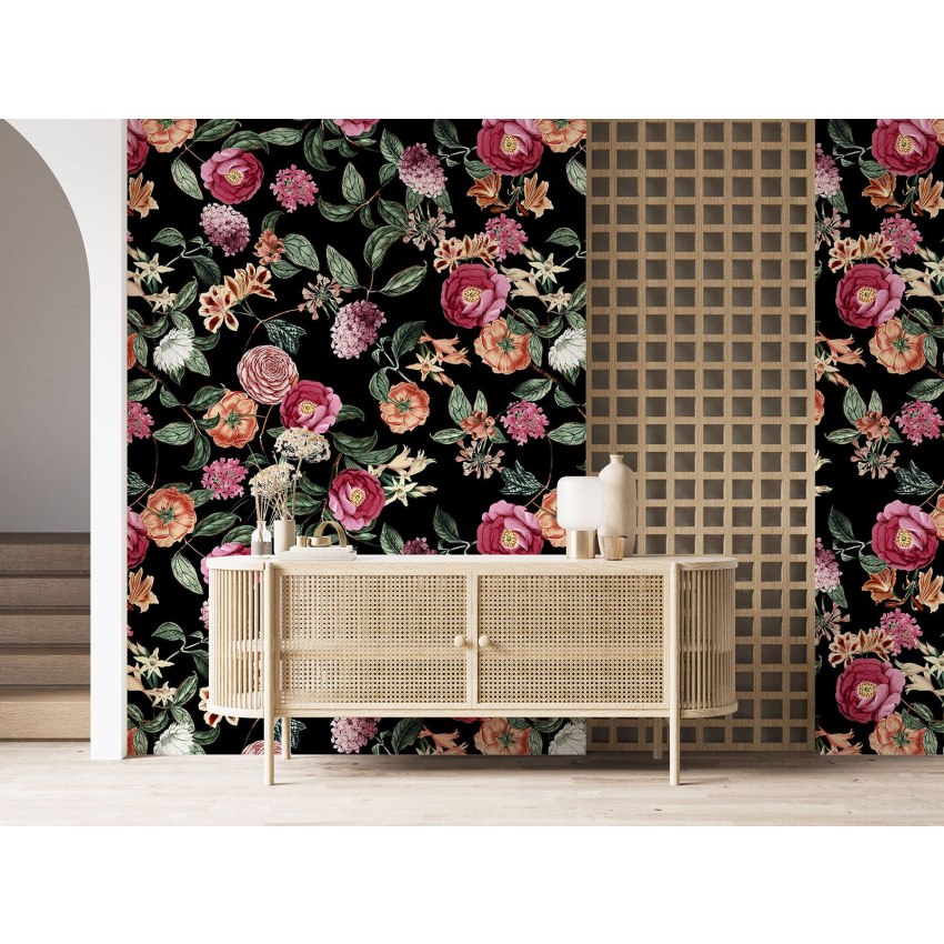 Papier peint motif XL - Motif floral
