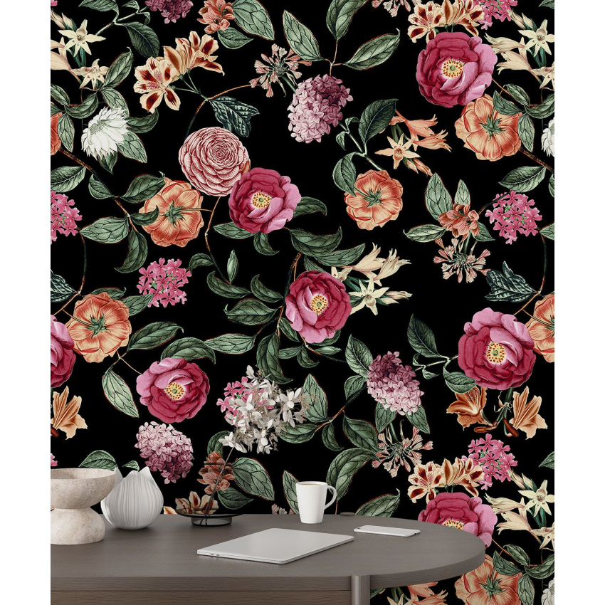 Papier peint motif XL - Motif floral
