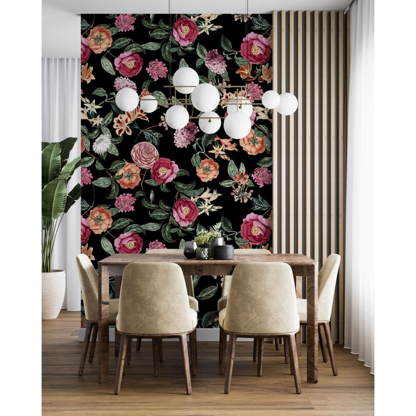 Papier peint motif XL - Motif floral