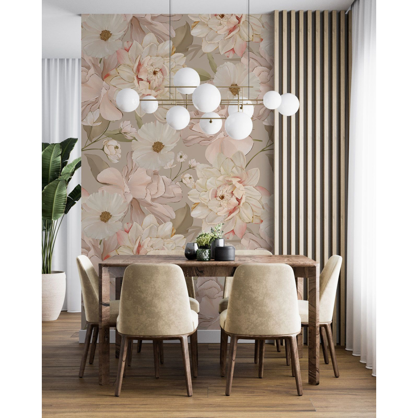 Papier peint motif XL - Motif floral