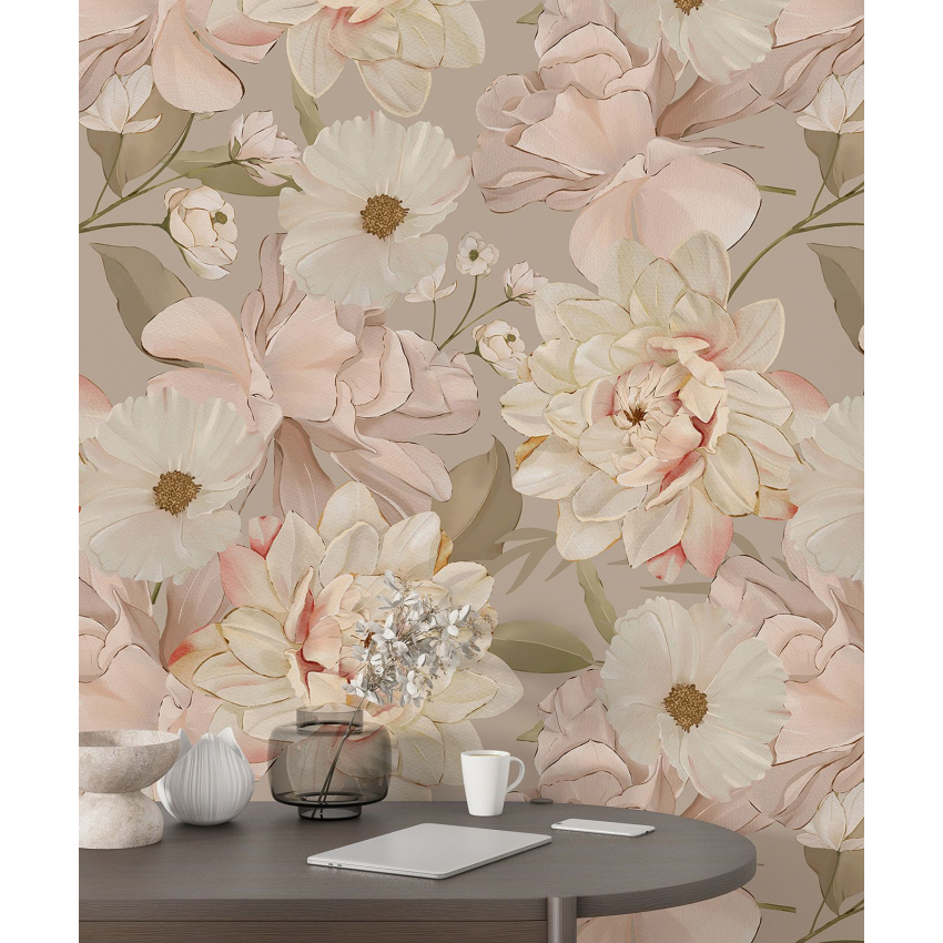 Papier peint motif XL - Motif floral