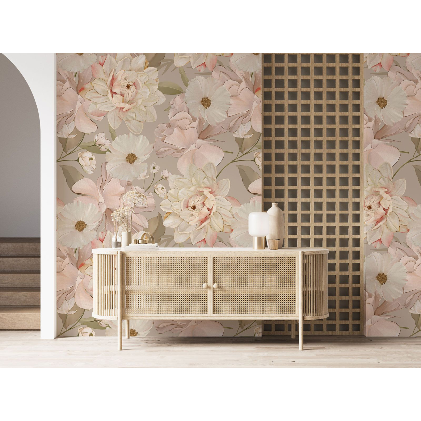 Papier peint motif XL - Motif floral
