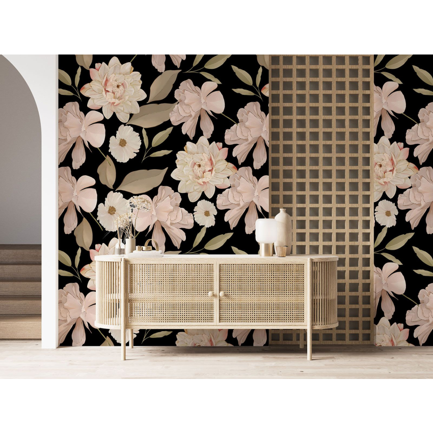 Papier peint motif XL - Motif floral