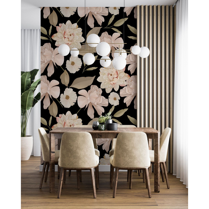 Papier peint motif XL - Motif floral