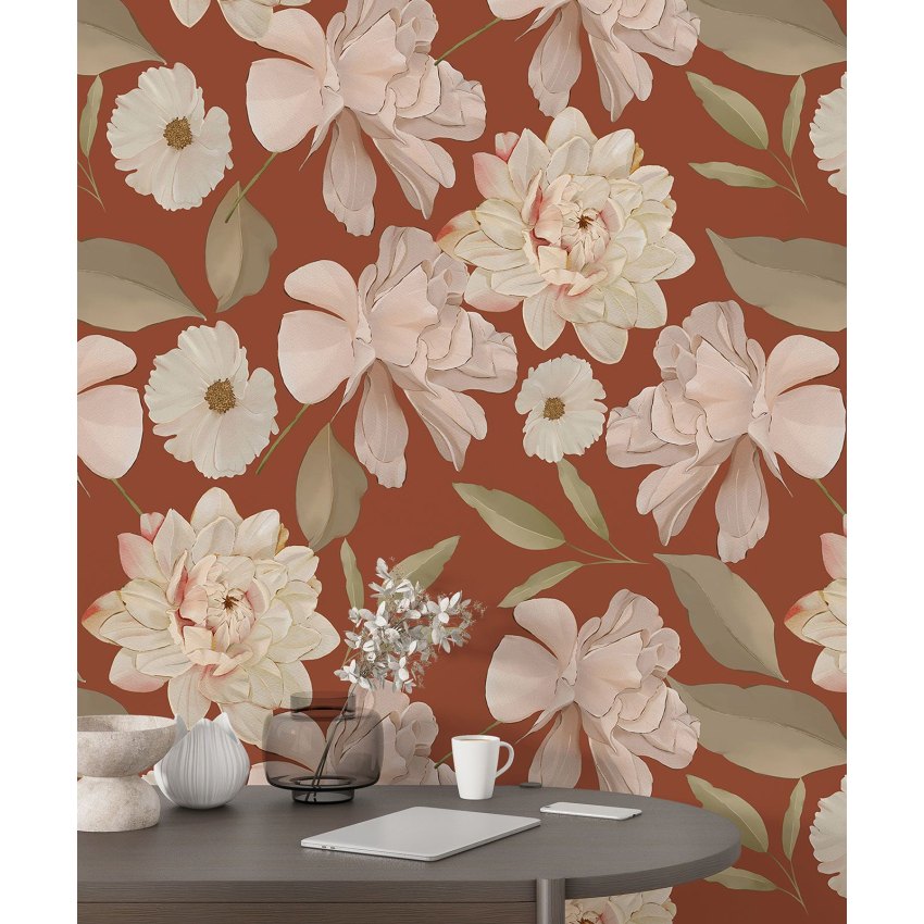 Papier peint motif XL - Motif floral