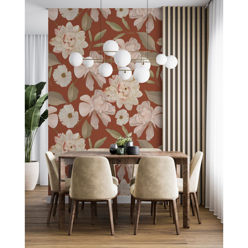 Papier peint motif XL - Motif floral