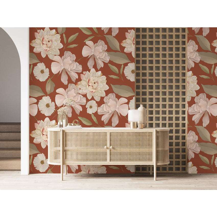 Papier peint motif XL - Motif floral