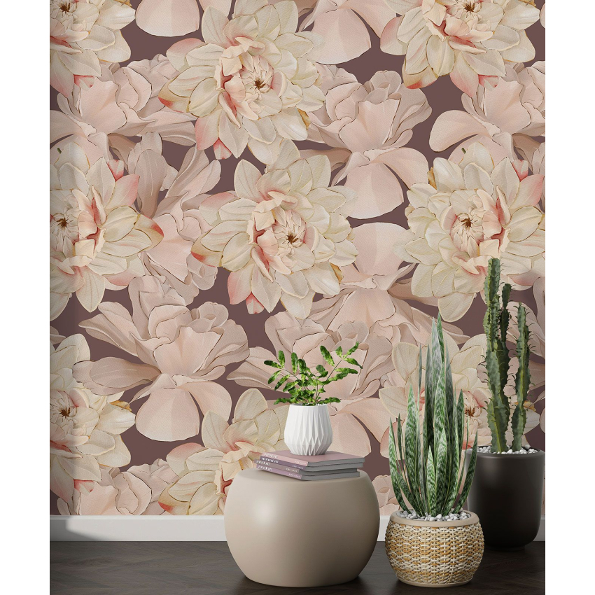 Papier peint motif XL - Motif floral