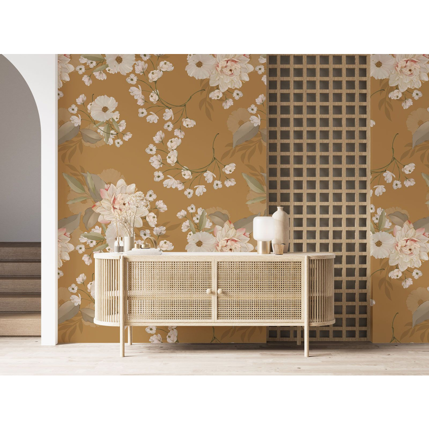 Papier peint motif XL - Motif floral