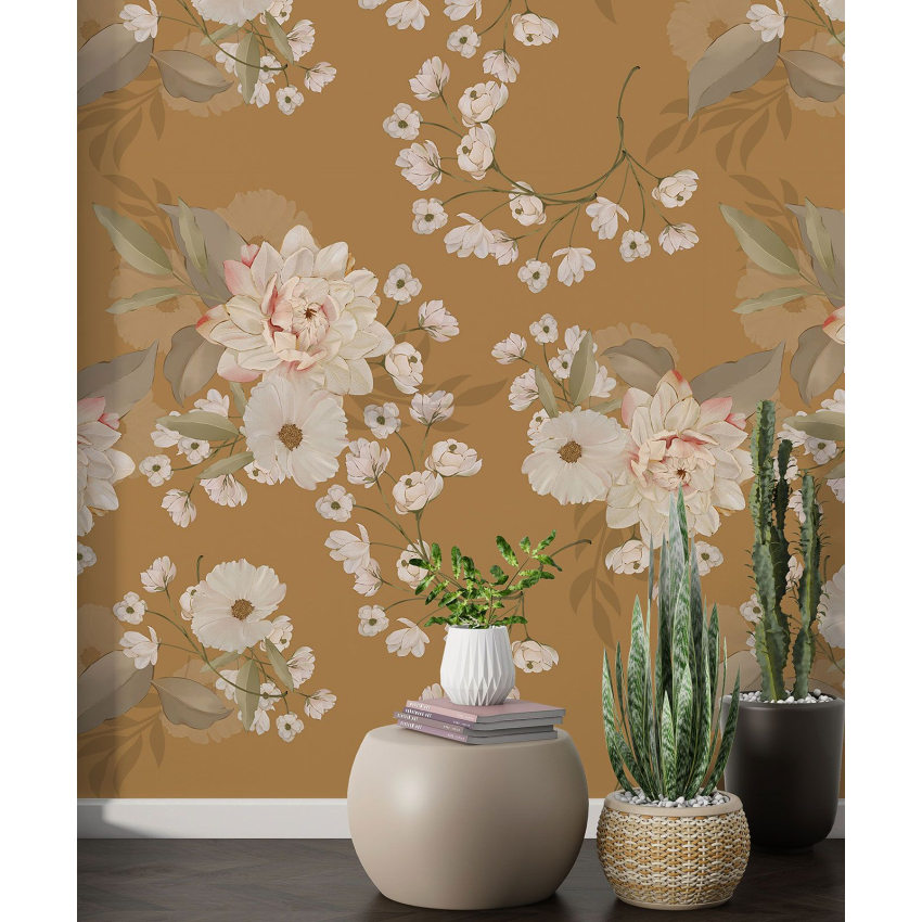 Papier peint motif XL - Motif floral