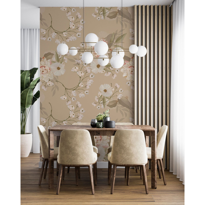 Papier peint motif XL - Motif floral