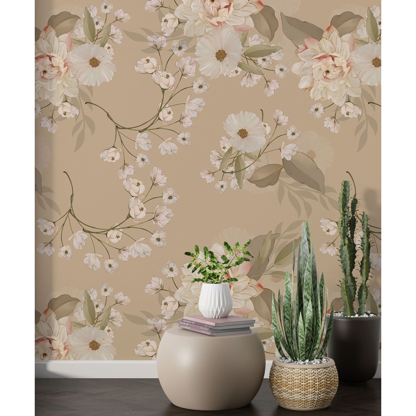 Papier peint motif XL - Motif floral