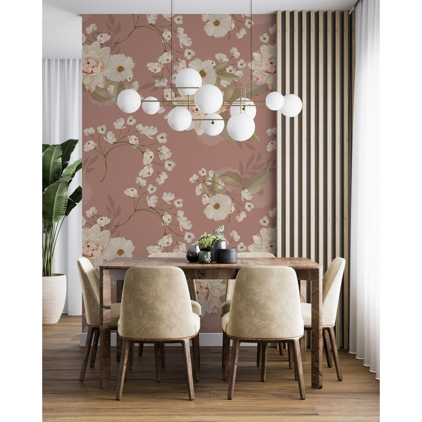 Papier peint motif XL - Motif floral