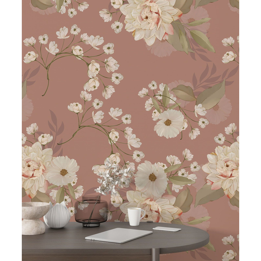 Papier peint motif XL - Motif floral