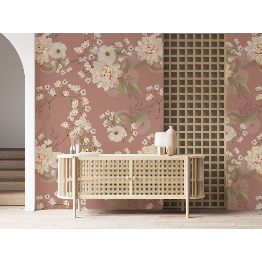 Papier peint motif XL - Motif floral