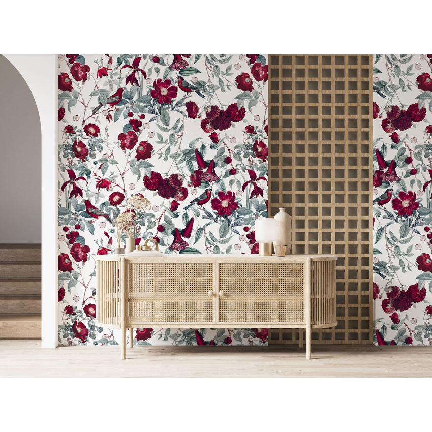 Papier peint motif XL - Motif floral