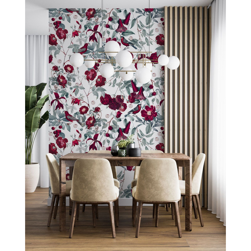 Papier peint motif XL - Motif floral