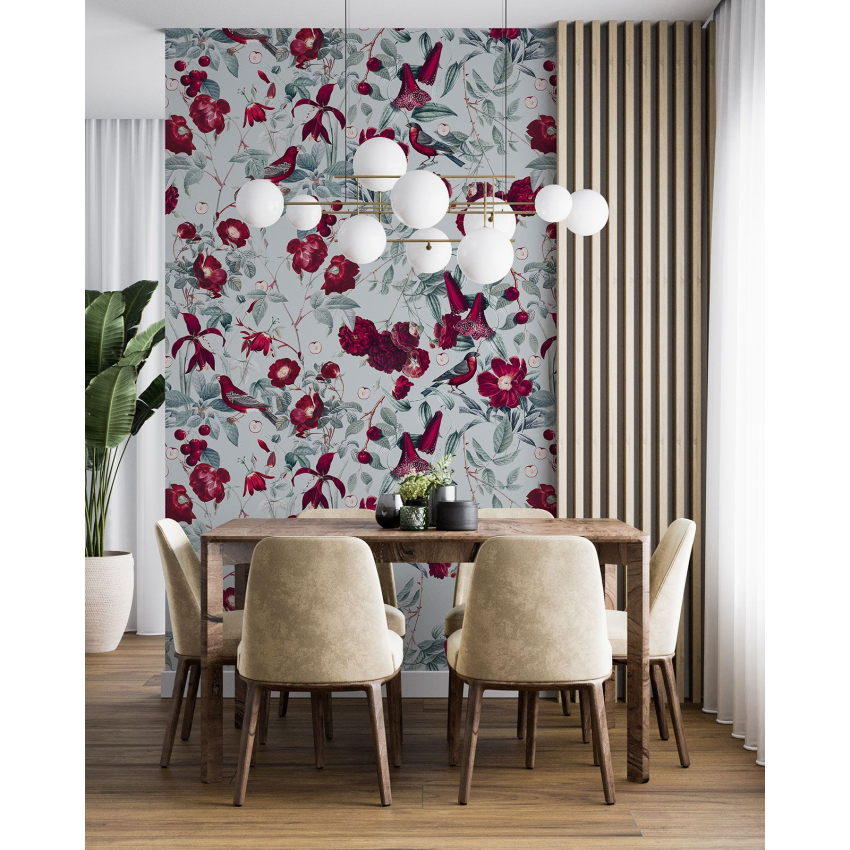 Papier peint motif XL - Motif floral