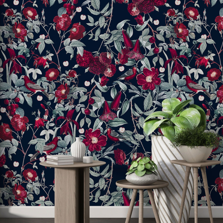 Papier peint motif XL - Motif floral