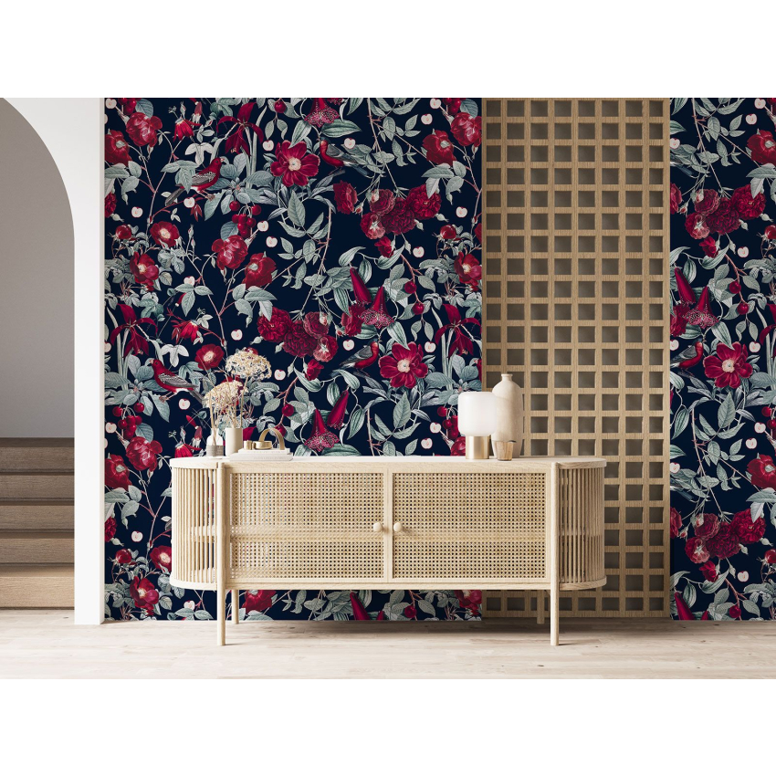 Papier peint motif XL - Motif floral