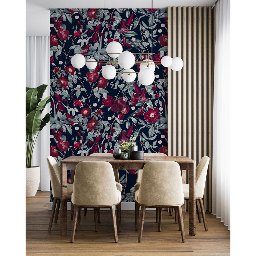Papier peint motif XL - Motif floral