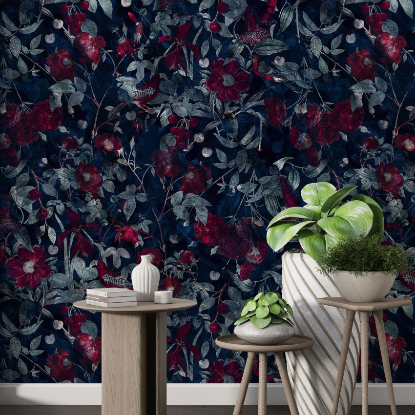 Papier peint motif XL - Motif floral