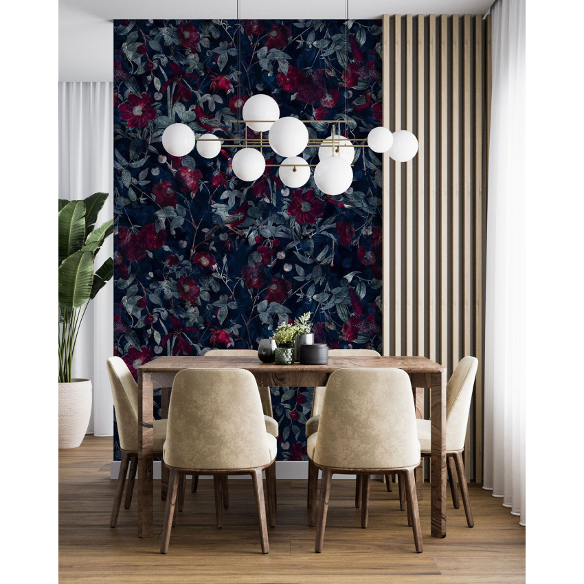 Papier peint motif XL - Motif floral