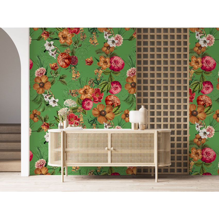 Papier peint motif XL - Motif floral