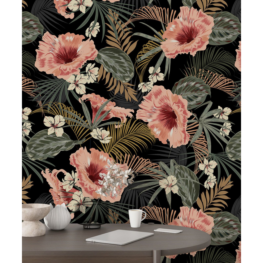 Papier peint motif XL - Motif floral