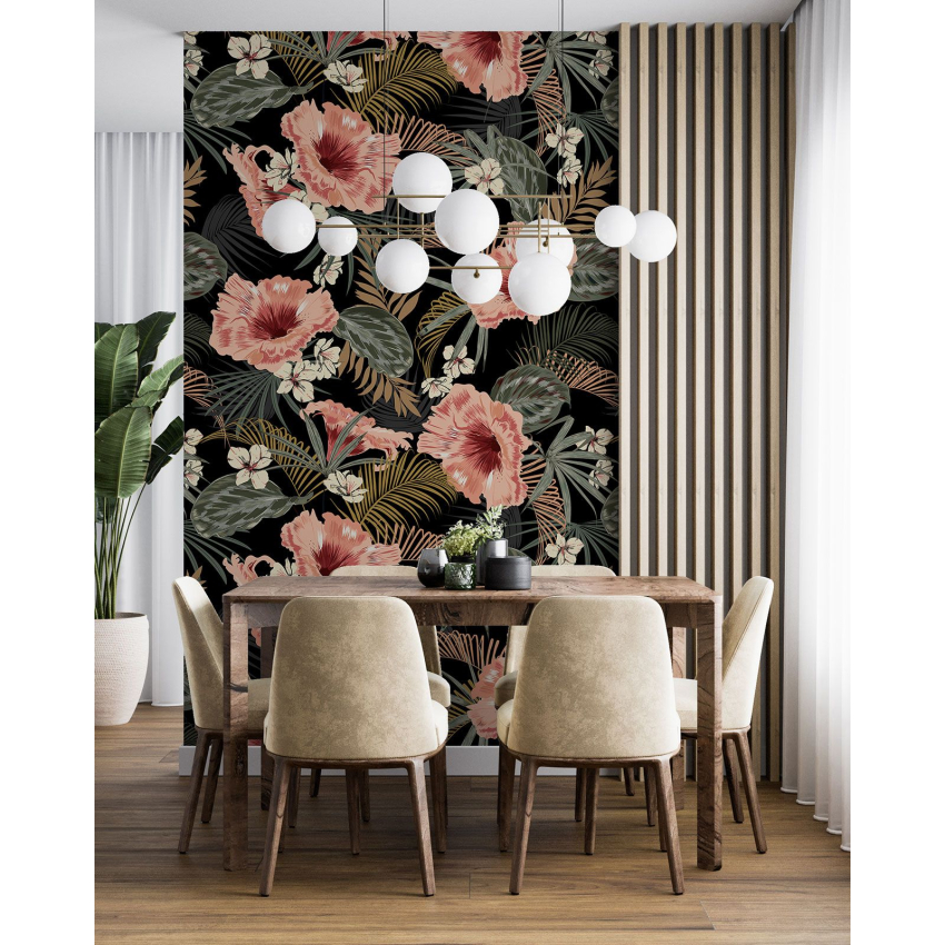 Papier peint motif XL - Motif floral