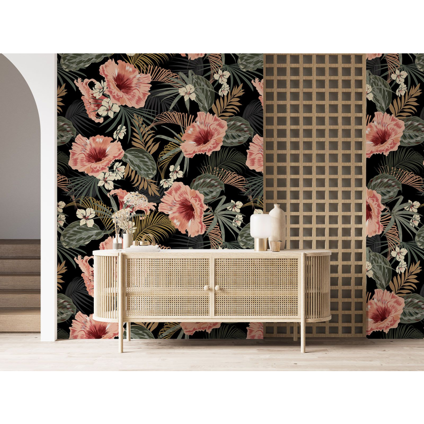 Papier peint motif XL - Motif floral