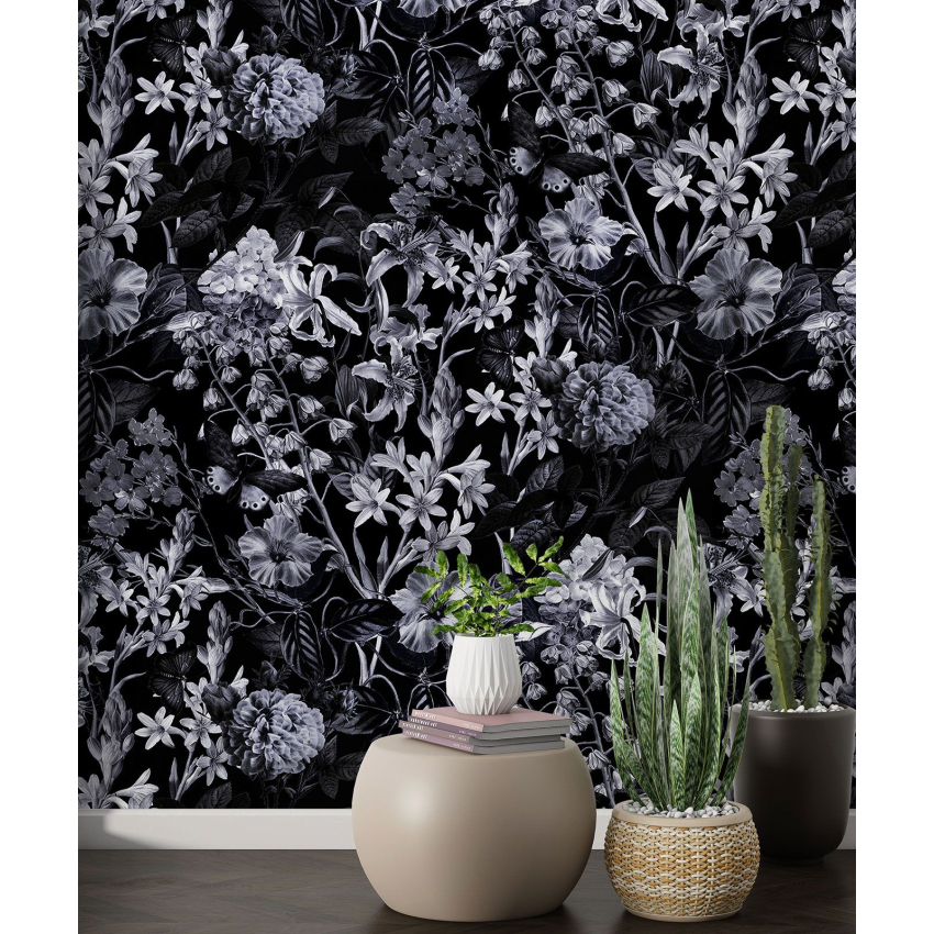 Papier peint motif XL - Motif floral