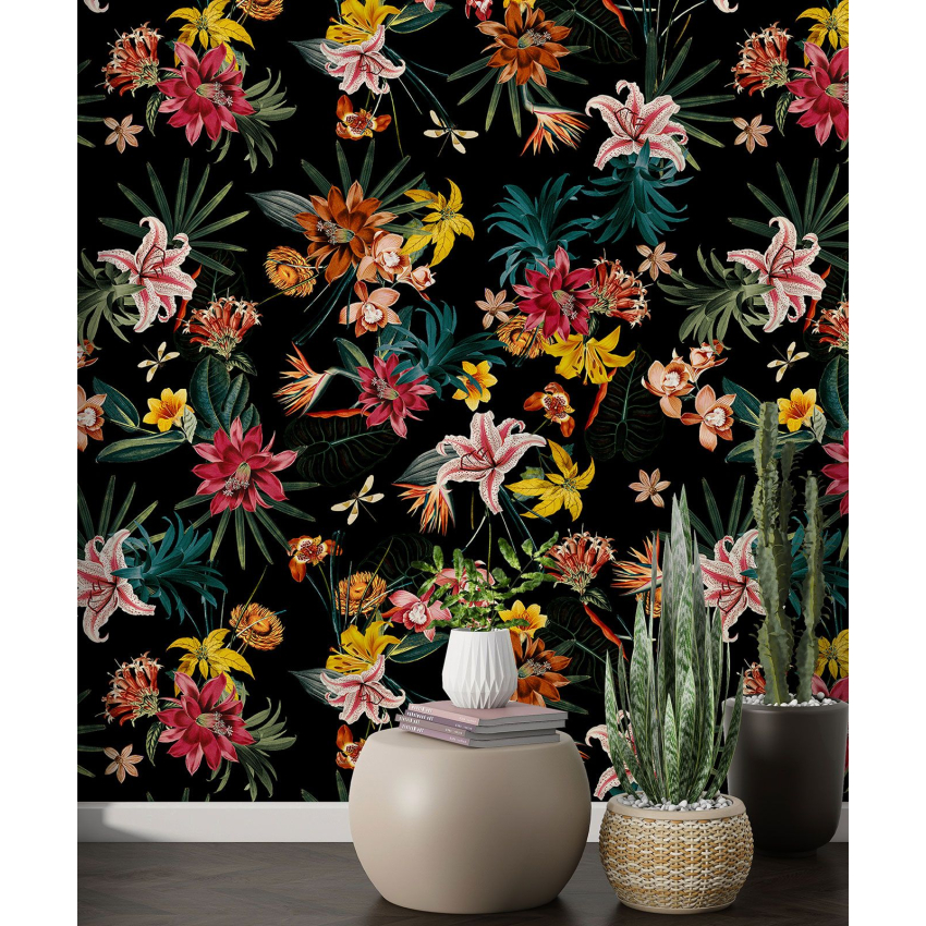 Papier peint motif XL - Motif floral