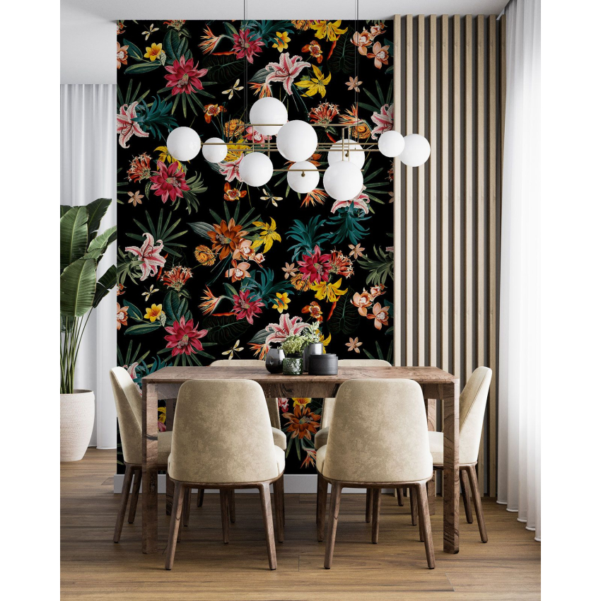 Papier peint motif XL - Motif floral