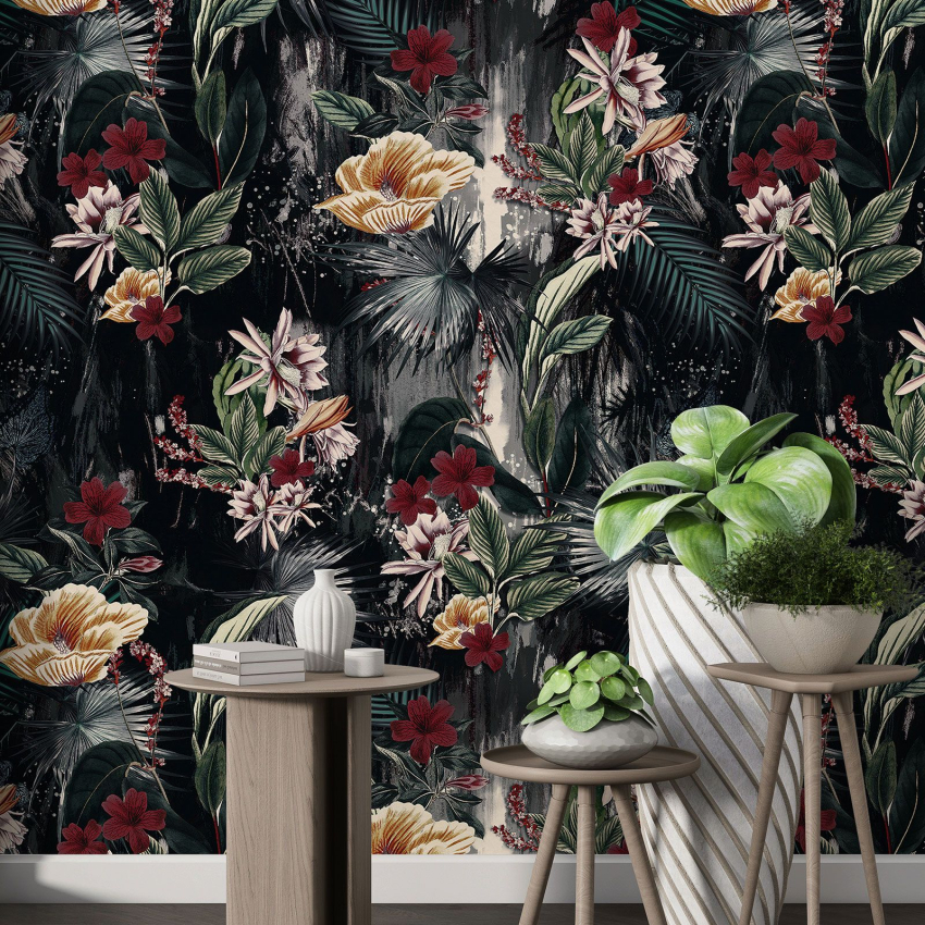 Papier peint motif XL - Motif floral