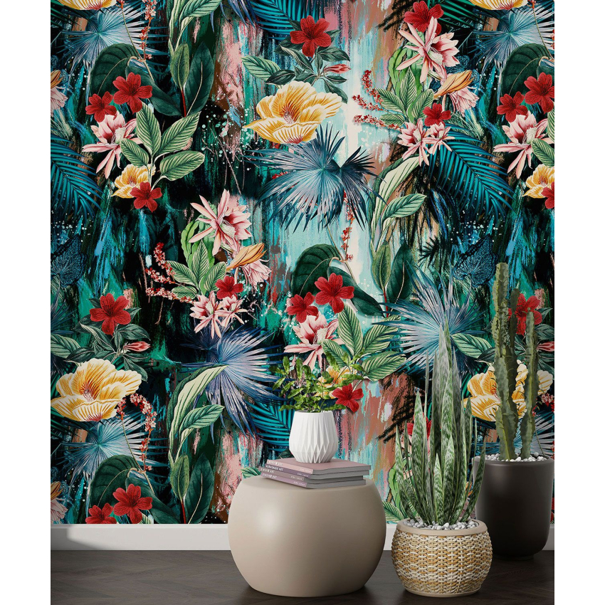 Papier peint motif XL - Motif floral