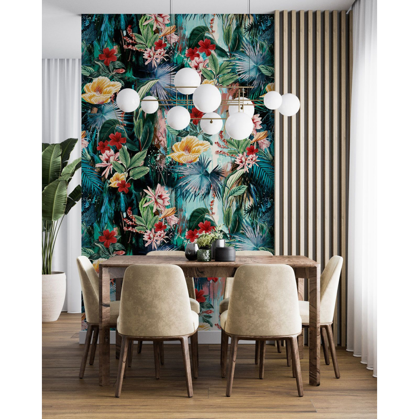 Papier peint motif XL - Motif floral